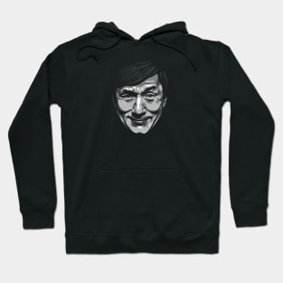 Jackie Chan greyscale Hoodie